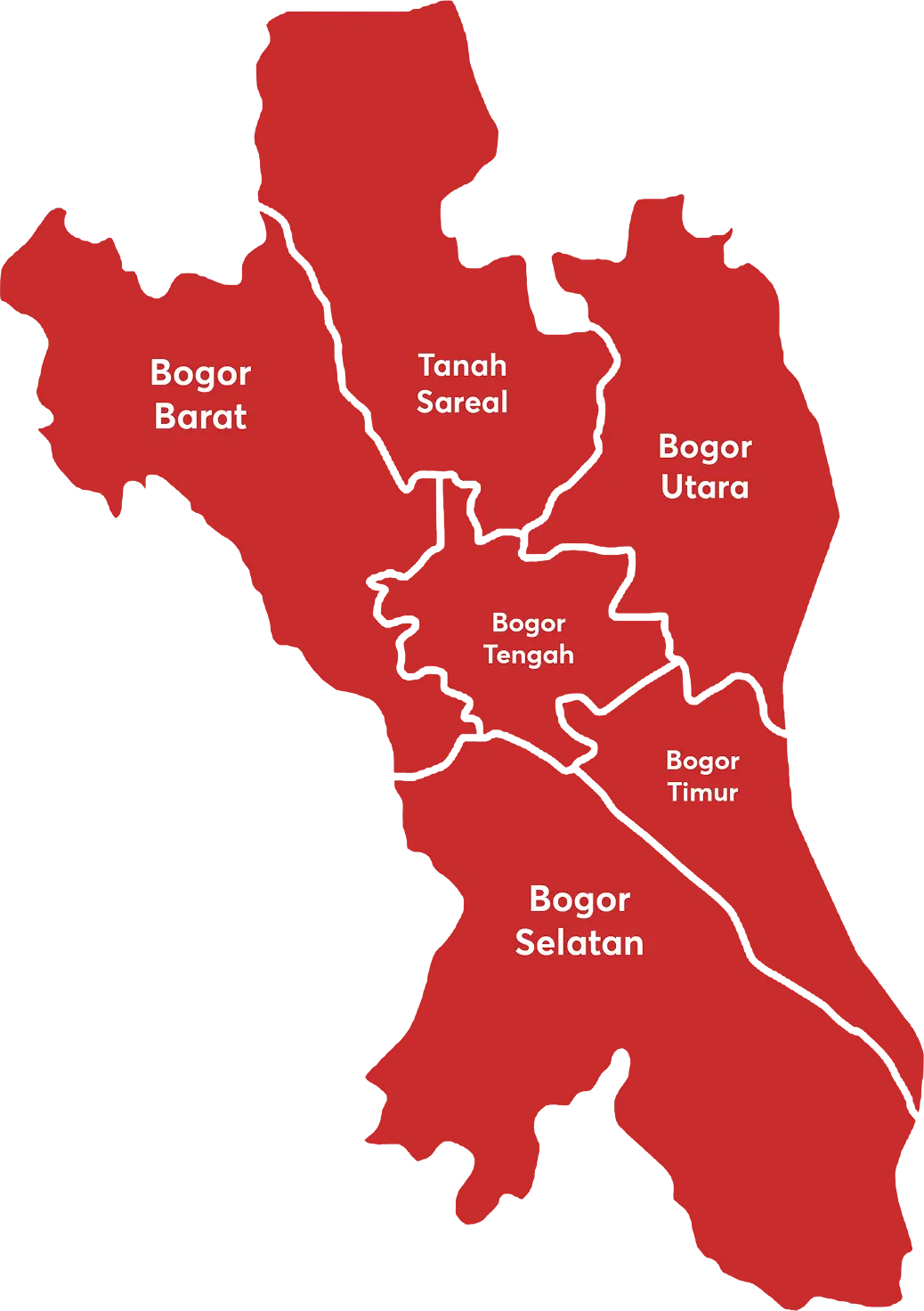 Peta area Bogor